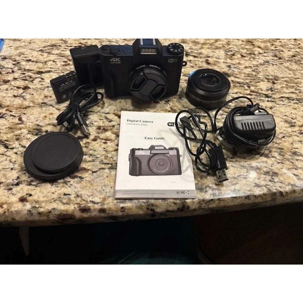 4K Digital Camera,Vlogging Camera with WiFi for YouTube,Autofocus 16X Zoom